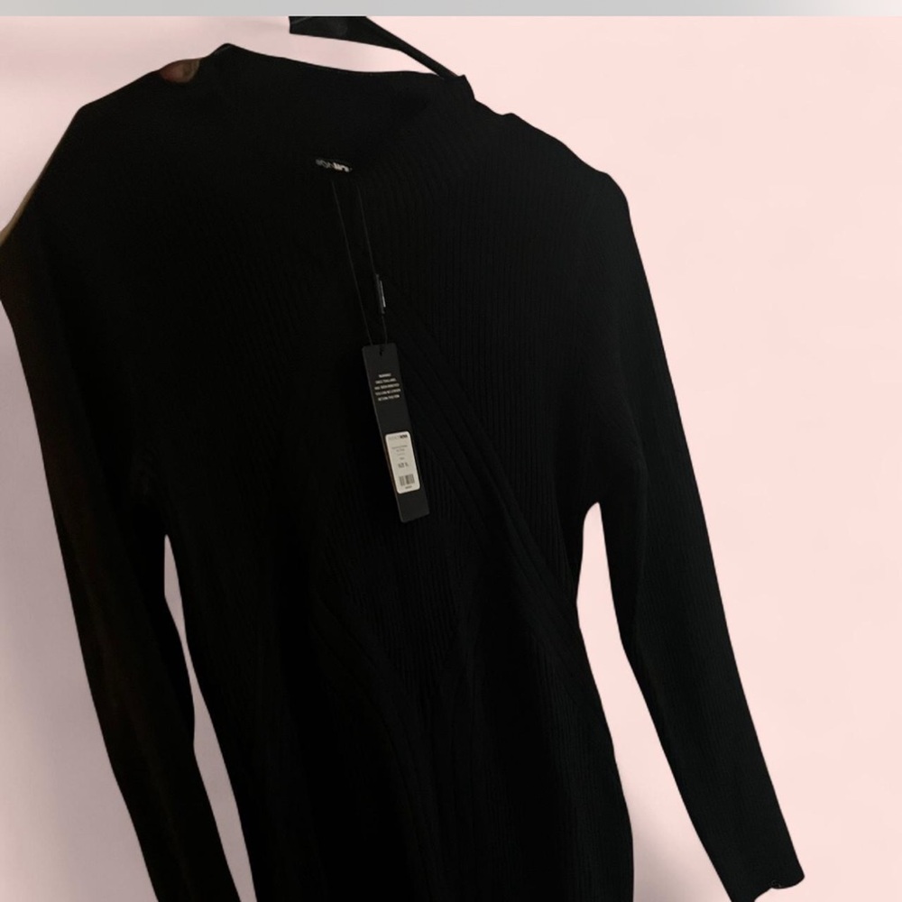 Fashion Nova Black Long Sleeve Dress